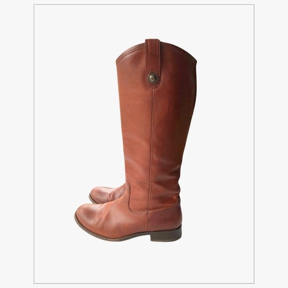 frye melissa boot cognac